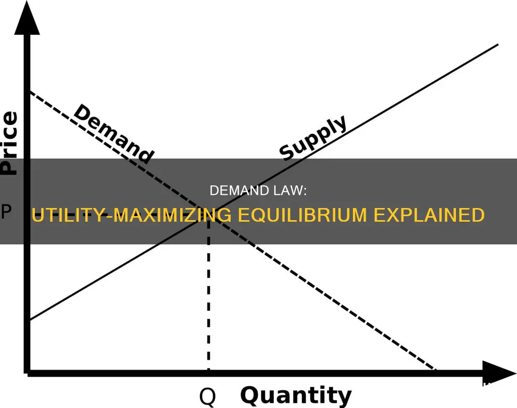 how does law of demand apply to utility maximizing equalibrium