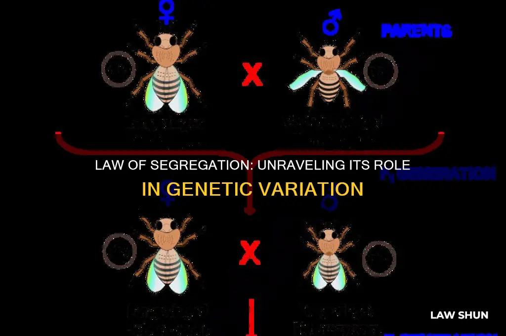 how does law of segregation relate to genetic variation