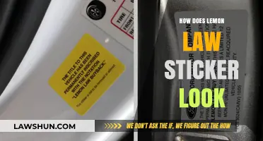 Understanding the Appearance of Lemon Law Stickers: A Visual Guide