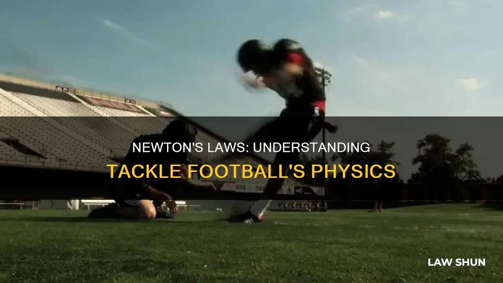 how does newtowns laws apply to tackle football