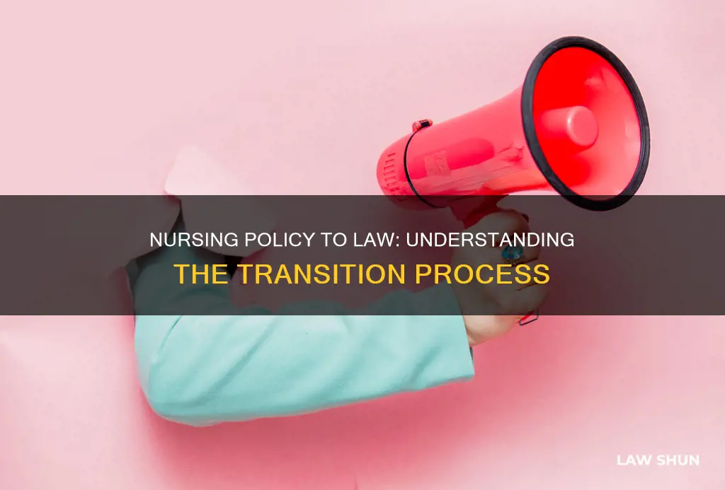 how does nursing policy become law