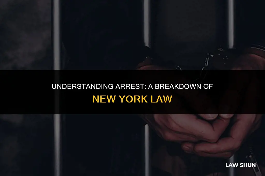 how does ny law define arrest