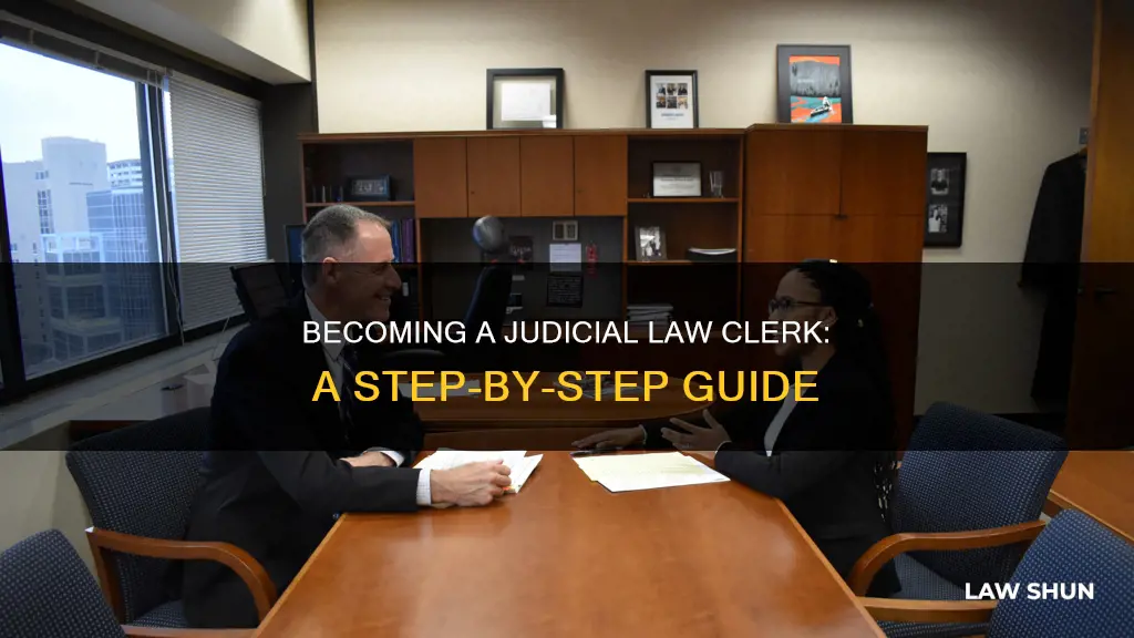 how does one become a judicial law clerk