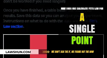 Calculating Fitts' Law for a Single Point: A Step-by-Step Guide