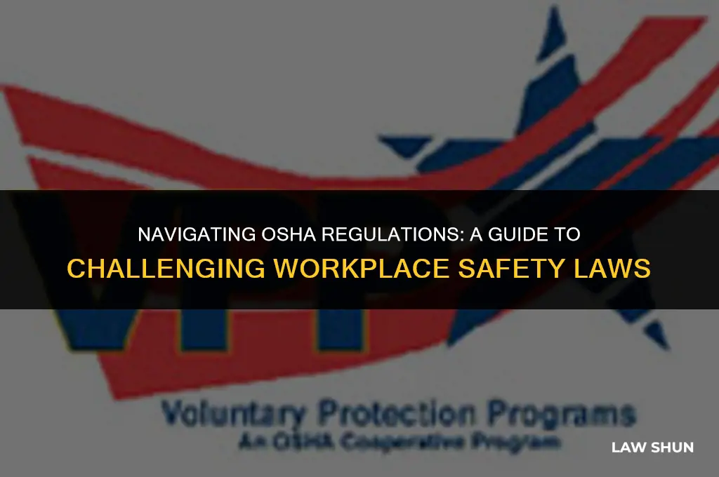 how does one challenge osha laws