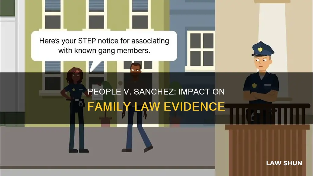 how does people vs sanchez apply in family law cases