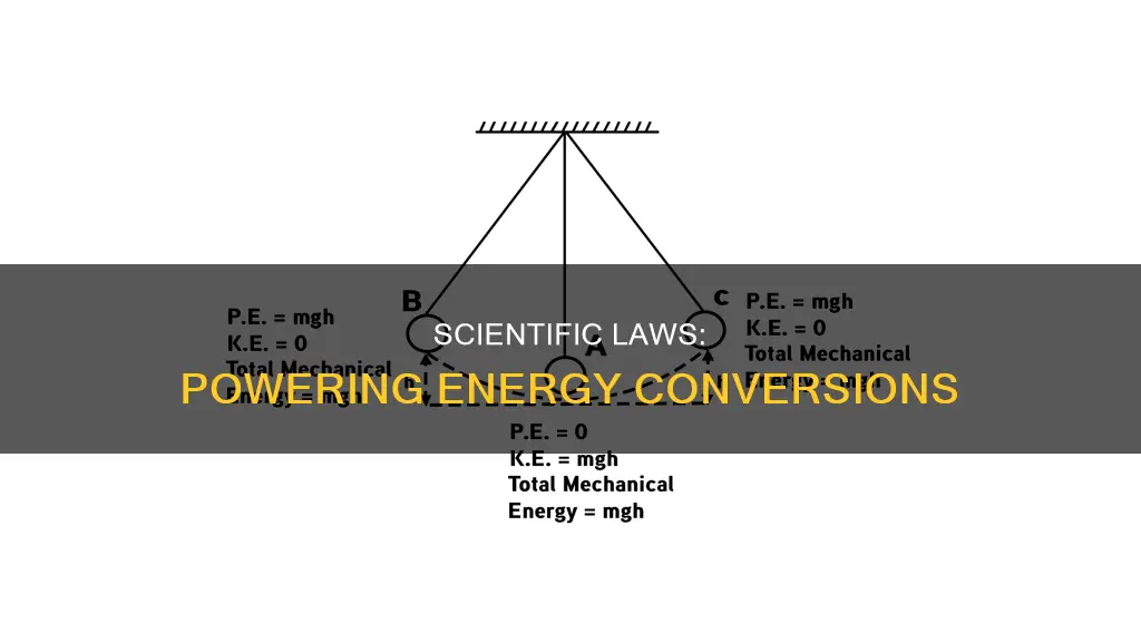 how does scientific laws apply to enegry conversions