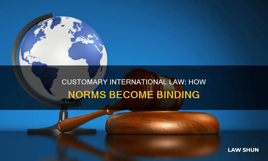 how does something become customary international law