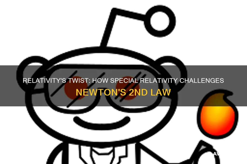 how does special relativity impact the 2nd law of mtion