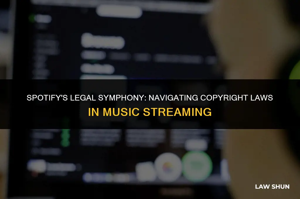 how does spotify avoid infringement laws