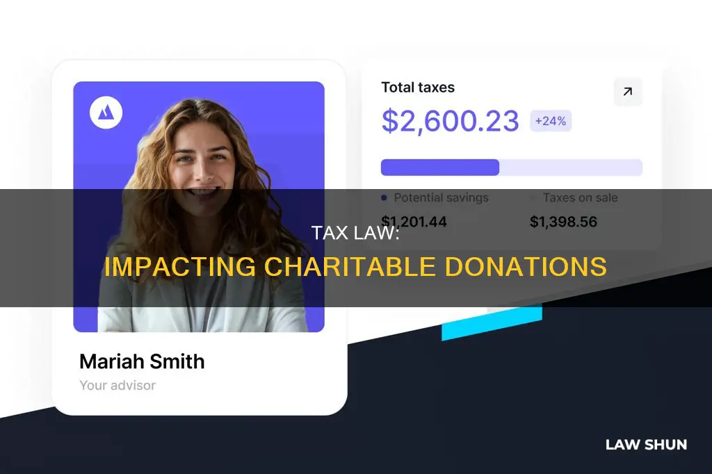 how does tax law affect charitable giving