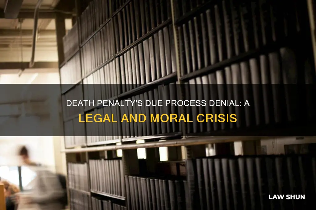 how does the death penalty deny due process of law
