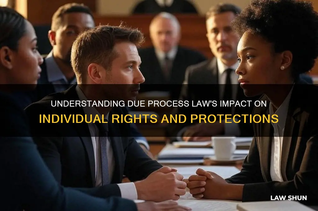 how does the due process law affect 1