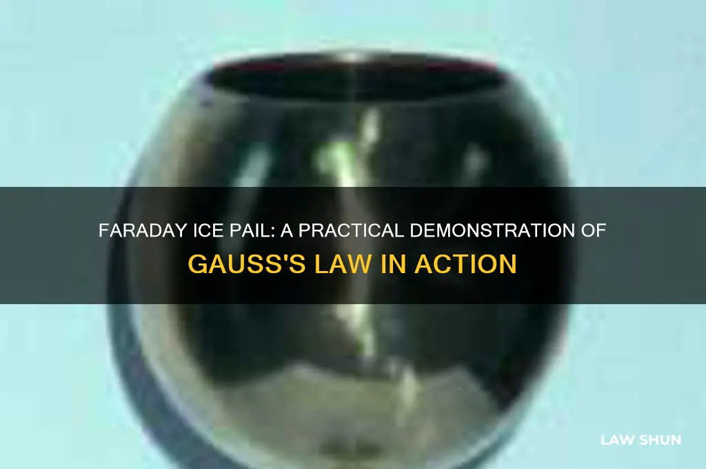 how does the faraday ice pail demonstrate gauss