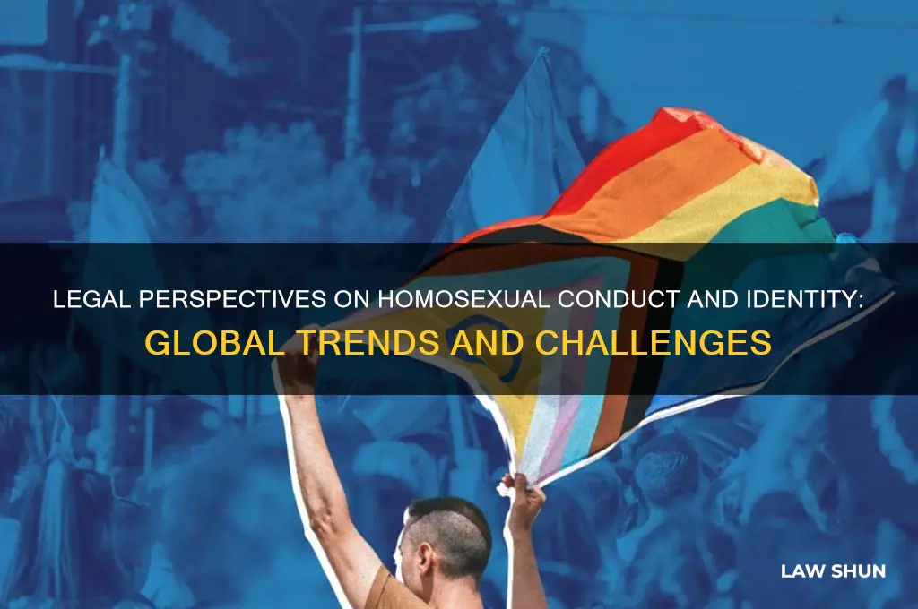 how does the law deal with homosexual conduct and homosexuality