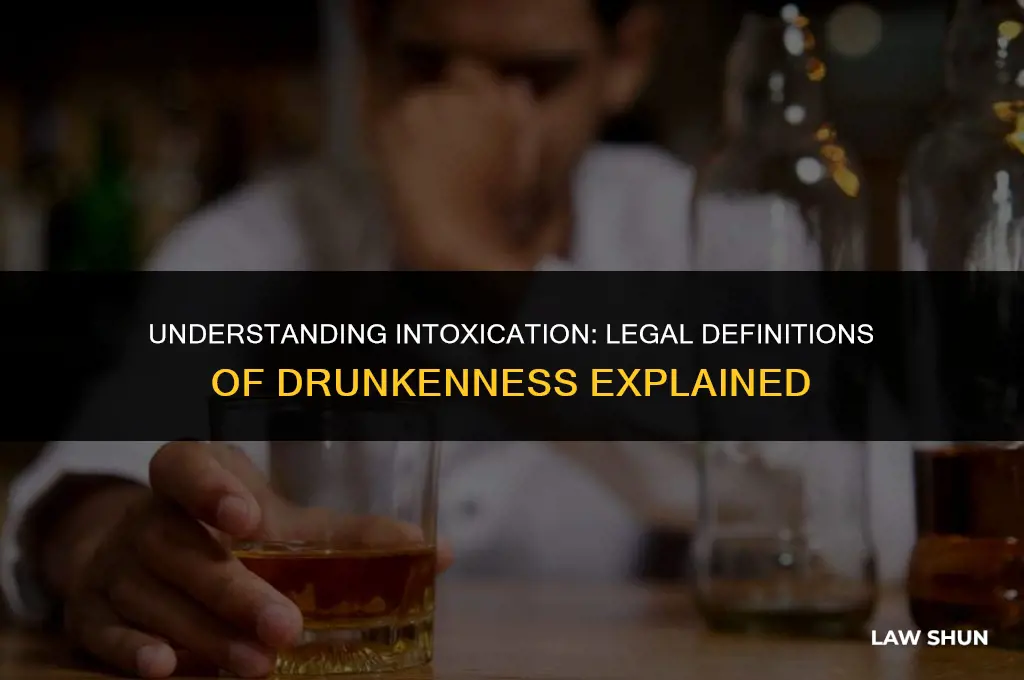 how does the law define drunk