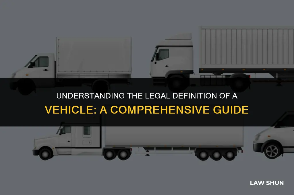 how does the law define vehicle