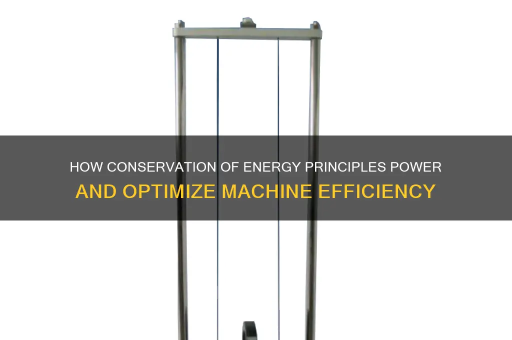 how does the law of conversation energ aplly to machines