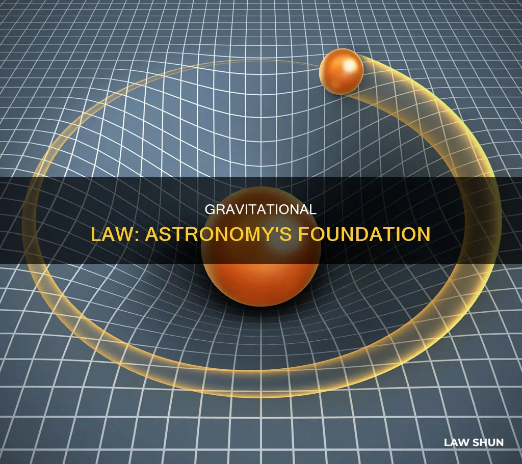 how does the law of gravitation apply to astronomy