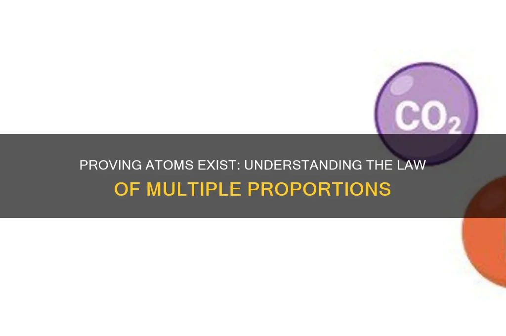how does the law of multiple proportions prove atoms exist