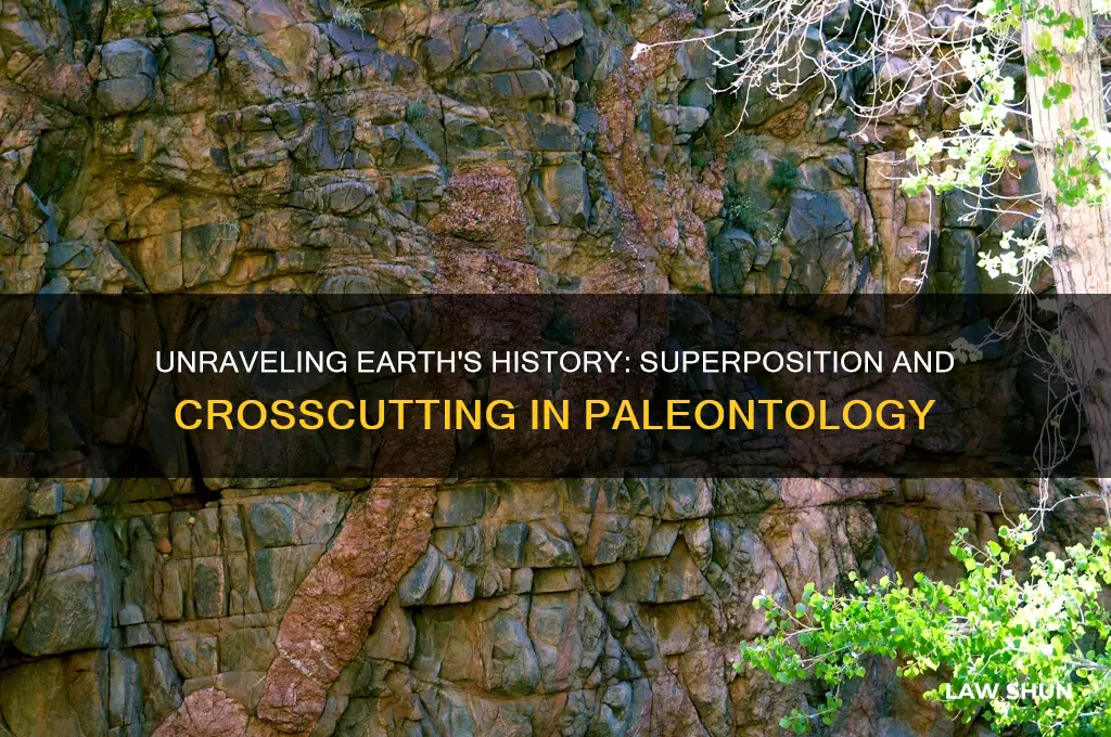 how does the law of superposition and crosscutting help paleontologists