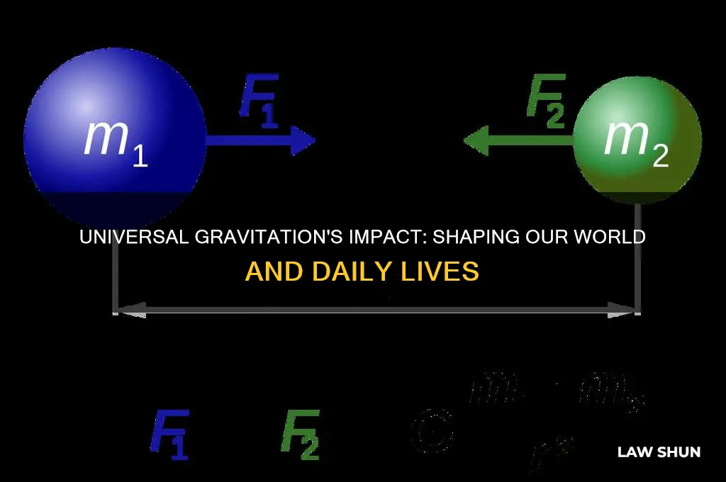 how does the law of universal gravitation affect us