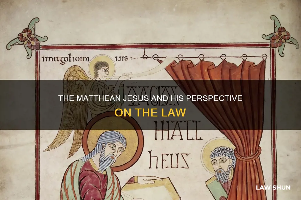 how does the matthean jesus regard the law