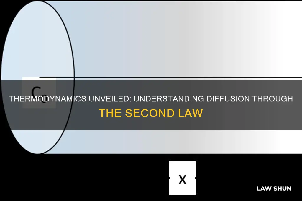 how does the second law of thermodynamics help explain diffusion