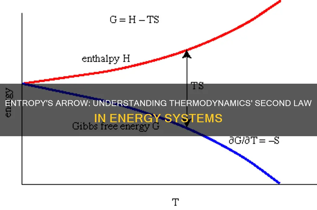 how does the second law of thermodynamics relate to entrophy