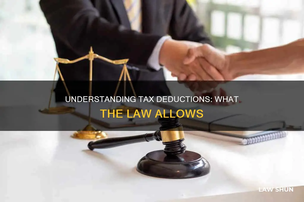 how does the tax law allow deductions