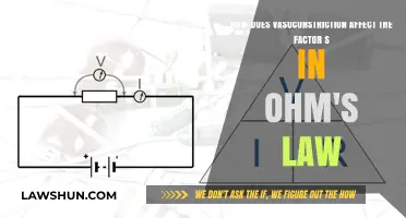 Vasoconstriction's Impact on Ohm's Law Factors: Resistance and Beyond