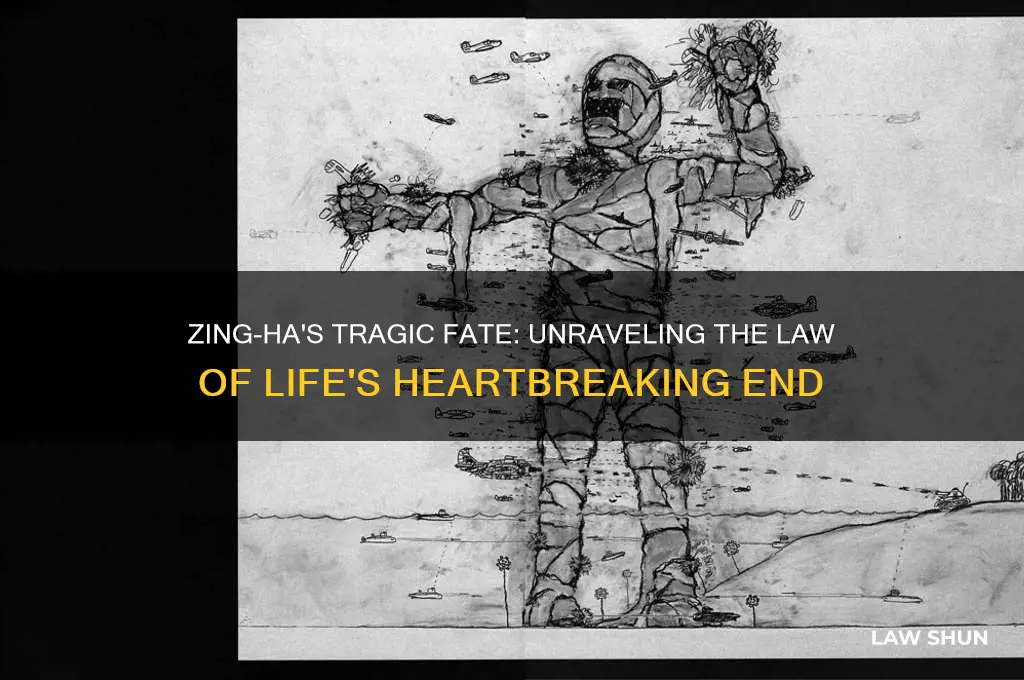 how does zing ha die in the law of life