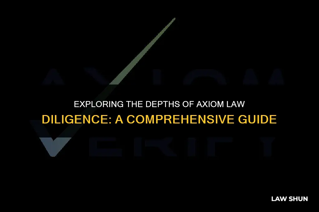 how far back axiom law diligence