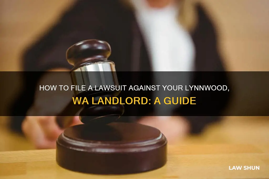 how file law suit on lanlord in lynnwood wa