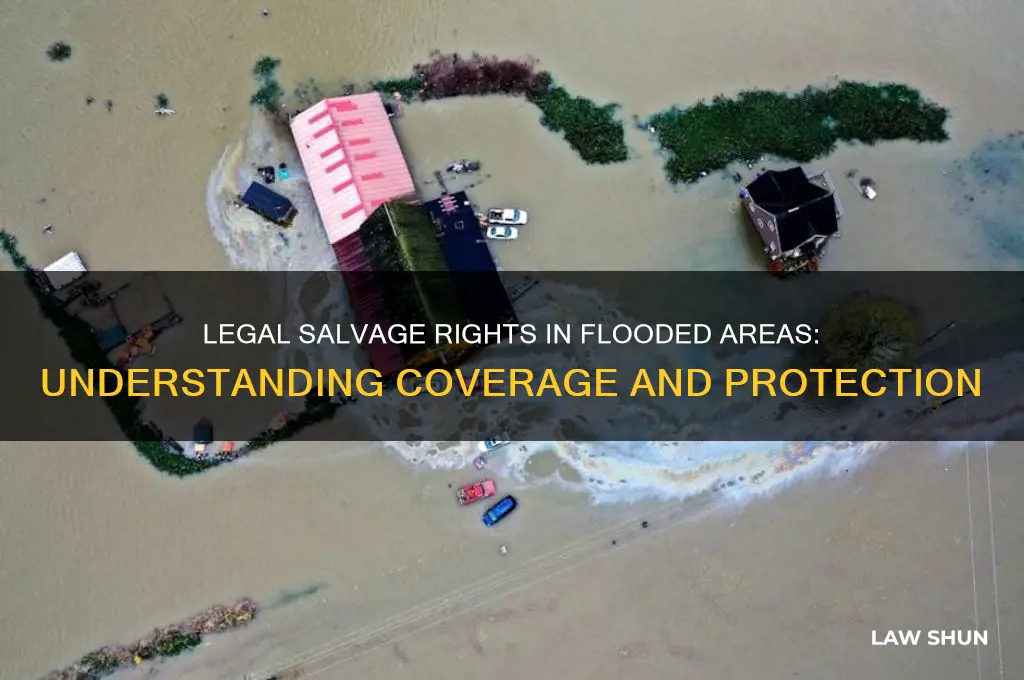 how flooded areas are covered for salvage in the law