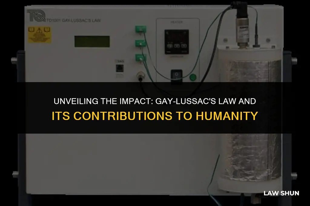 how gay lussacs law helps humanity