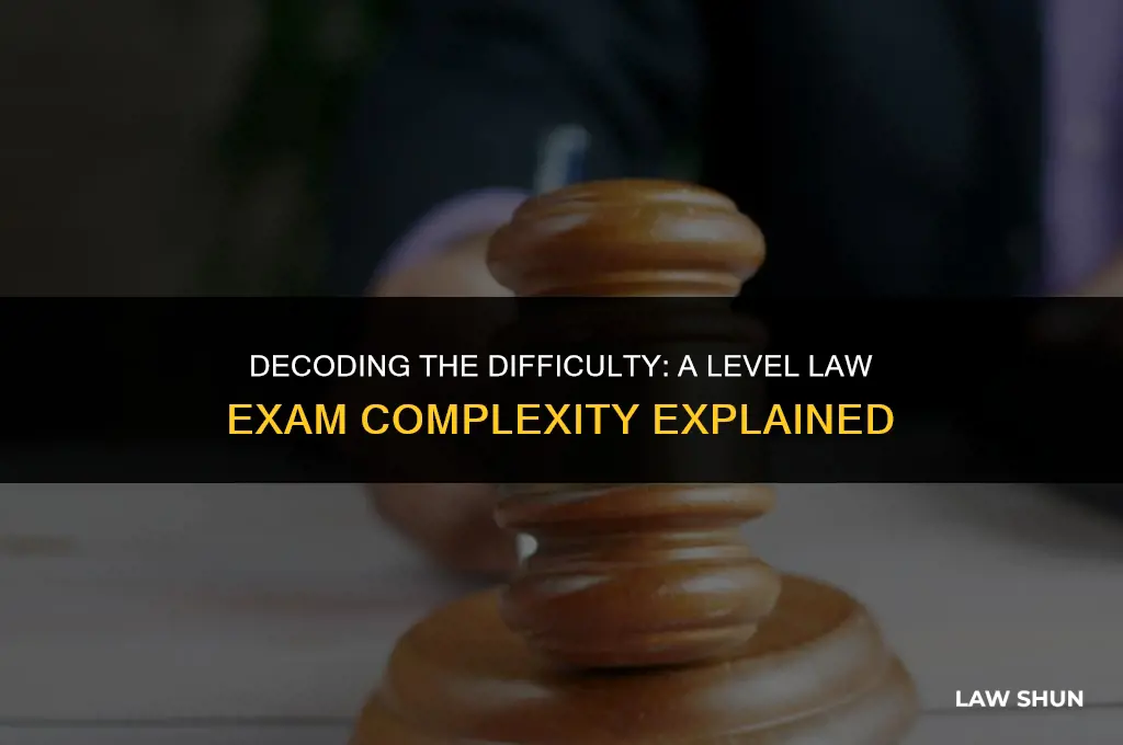 how hard is a level law