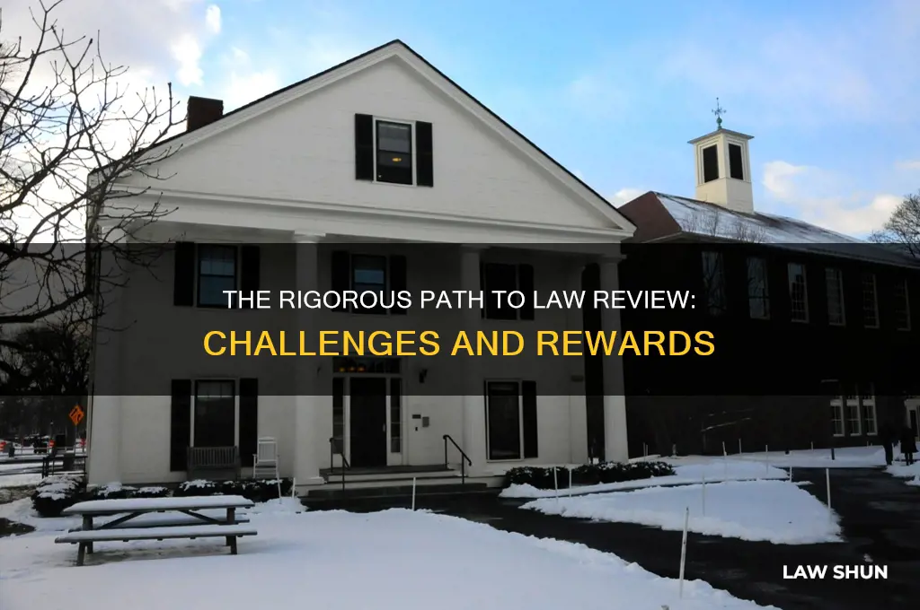 how hard is it to be on the law review