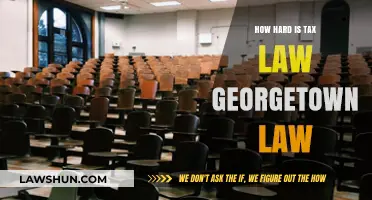 Tax Law: Georgetown's Toughest Challenge