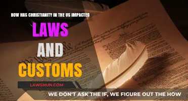 Christianity's Influence: Shaping US Laws, Customs, and Cultural Norms