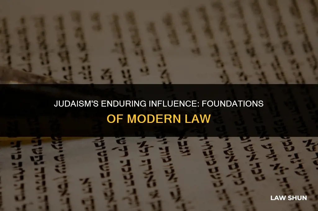 how has judaism shaped modern law