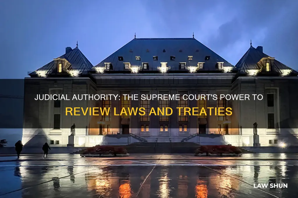 how has the power to review all laws and treaties