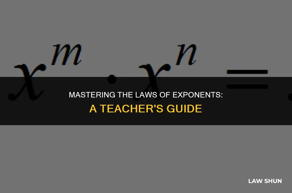 how i teach laws of exponents