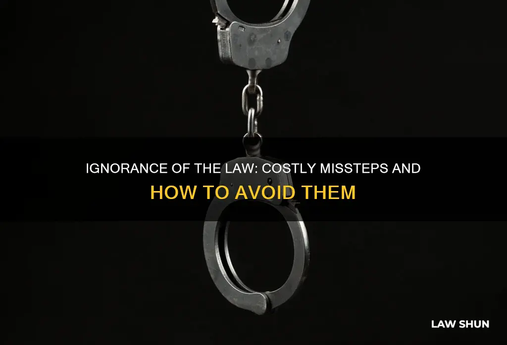 how ignorance of the law can be costly