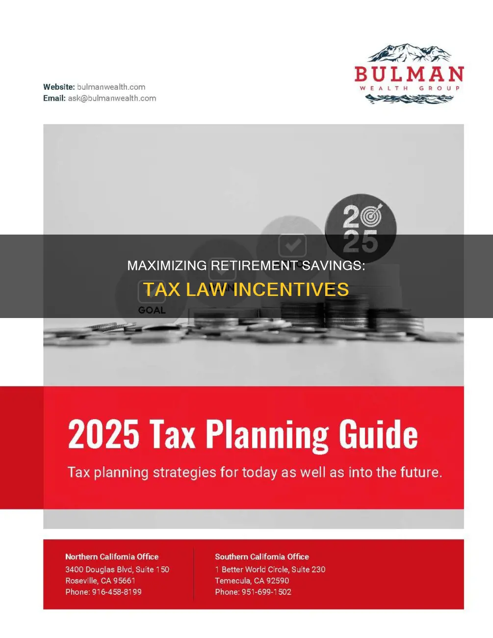 how improve incentives retirement savings through tax law