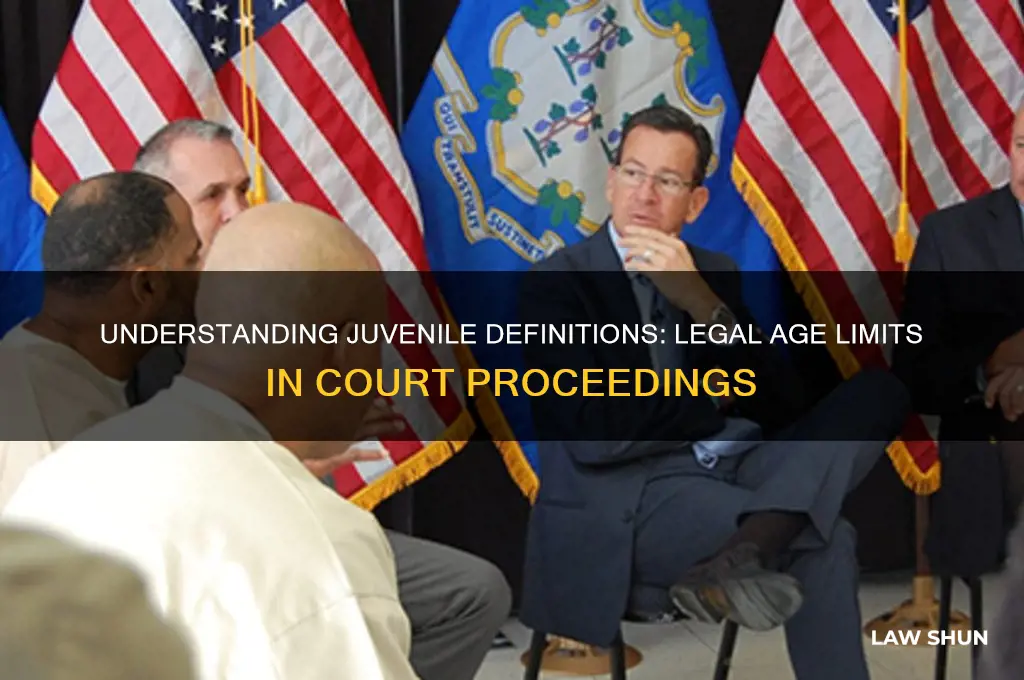 how is a juvenile defined in court of law