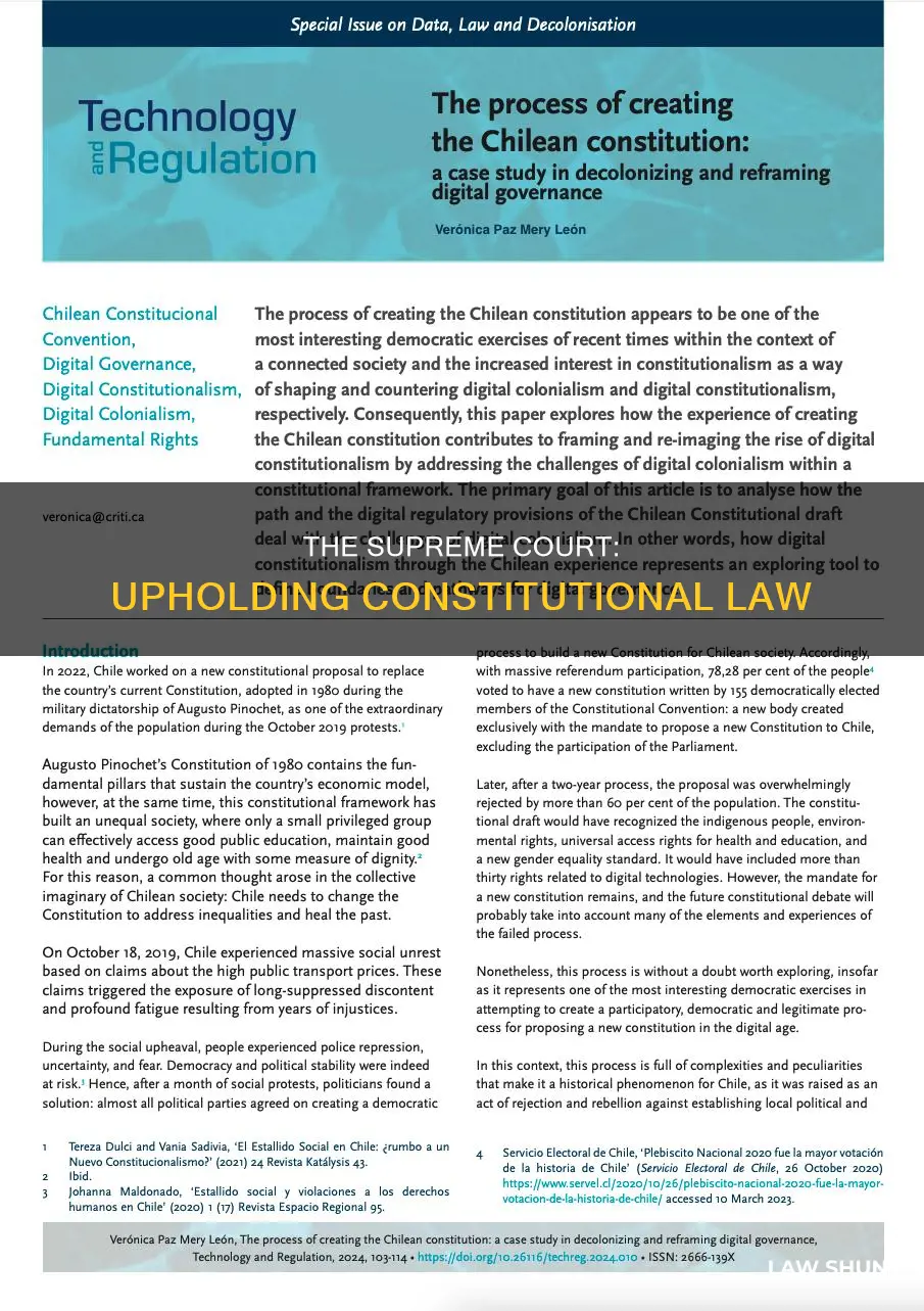 how is a law determined to be constitutional