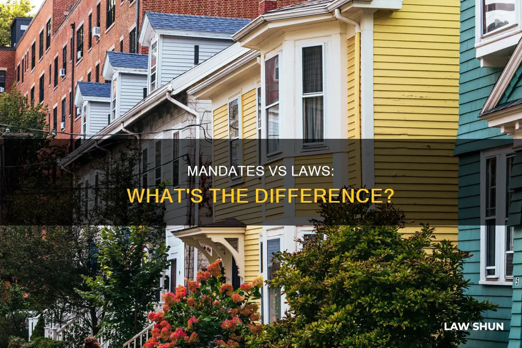 how is a mandate different from a law