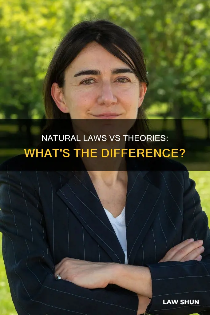 how is a natural law different from a scientific theory