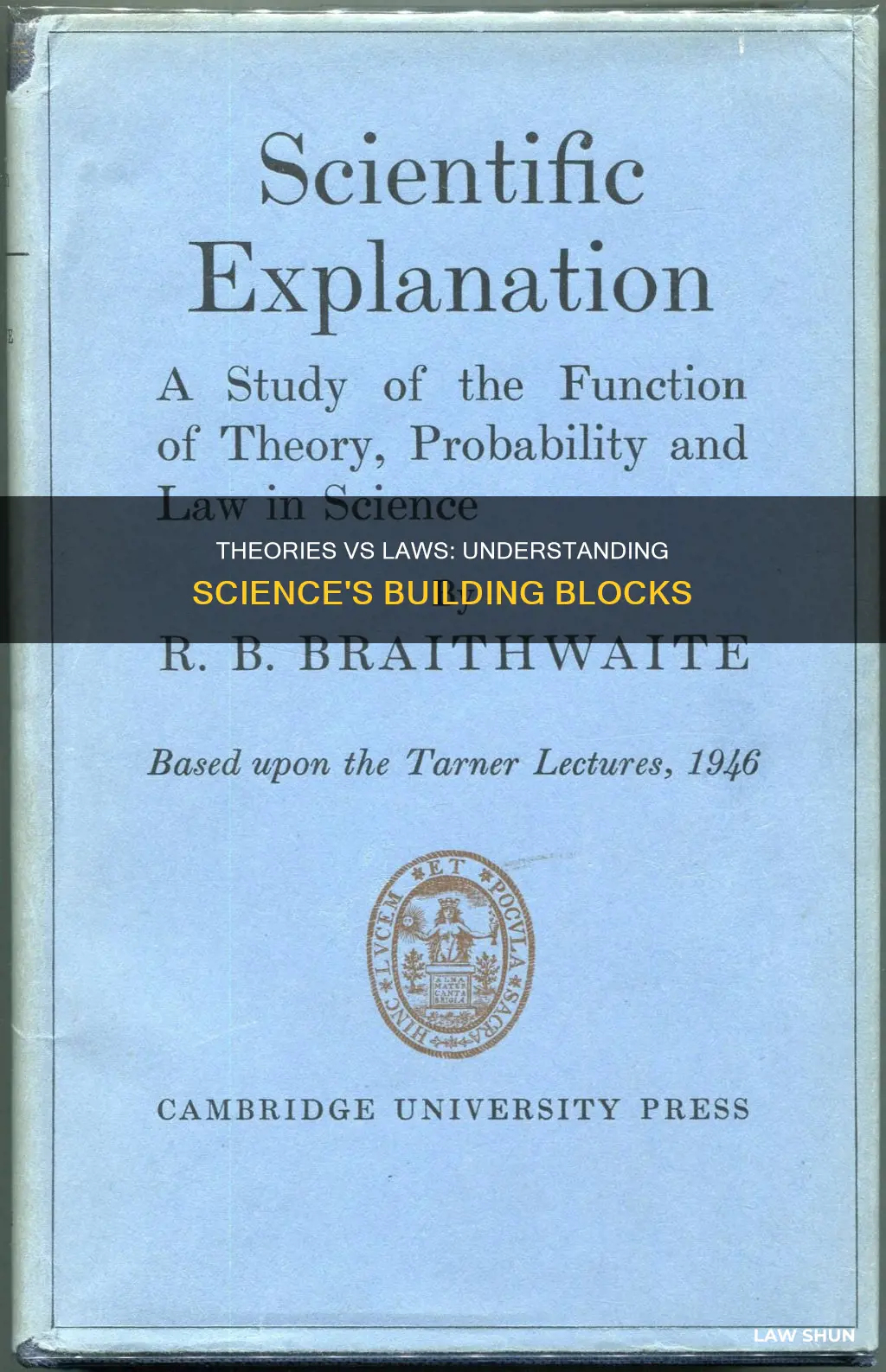 how is a theory different from a law